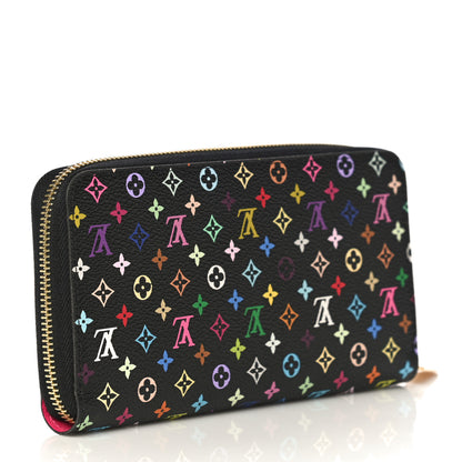 Louis Vuitton Monogram Multicolor Zippy Wallet Black Grenade 2 of 8