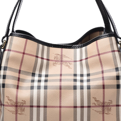 Burberry Haymarket Check Small Canterbury Tote Black 8 of 8