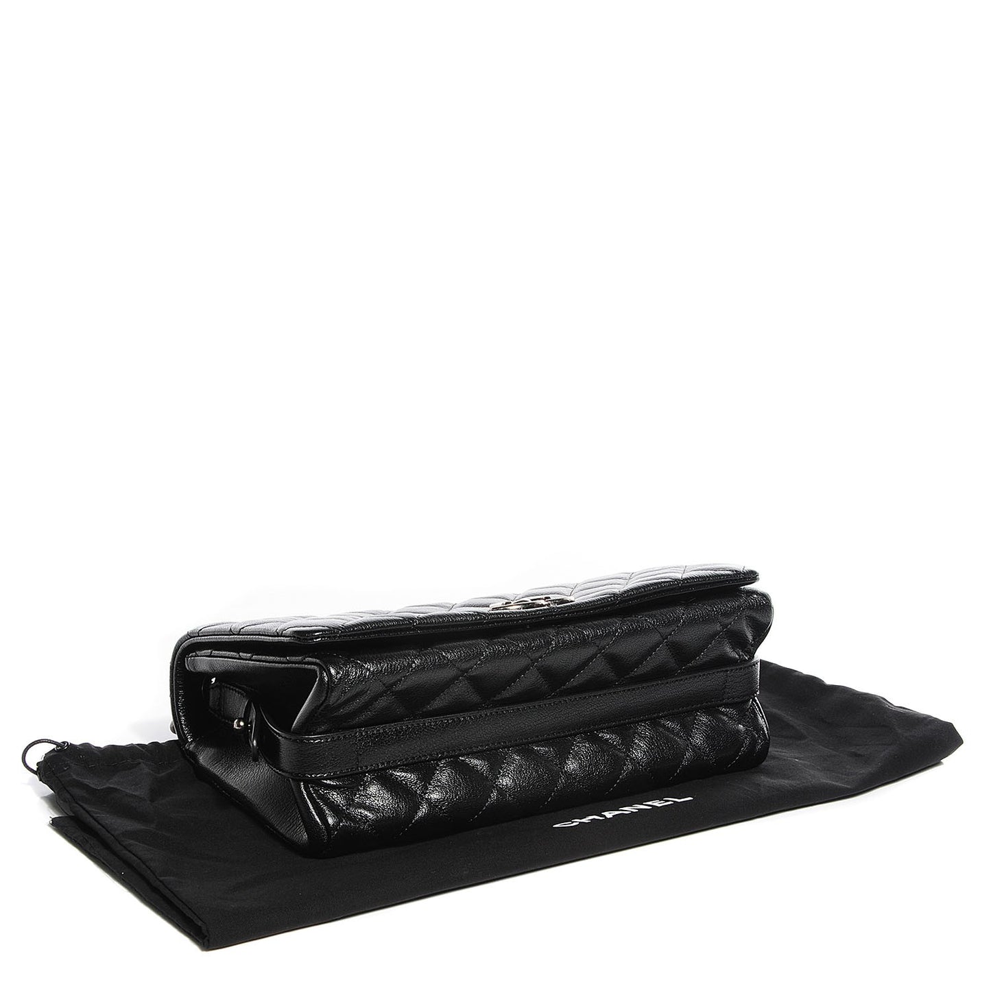 Metallic Goatskin Medium City Rock Flap Black