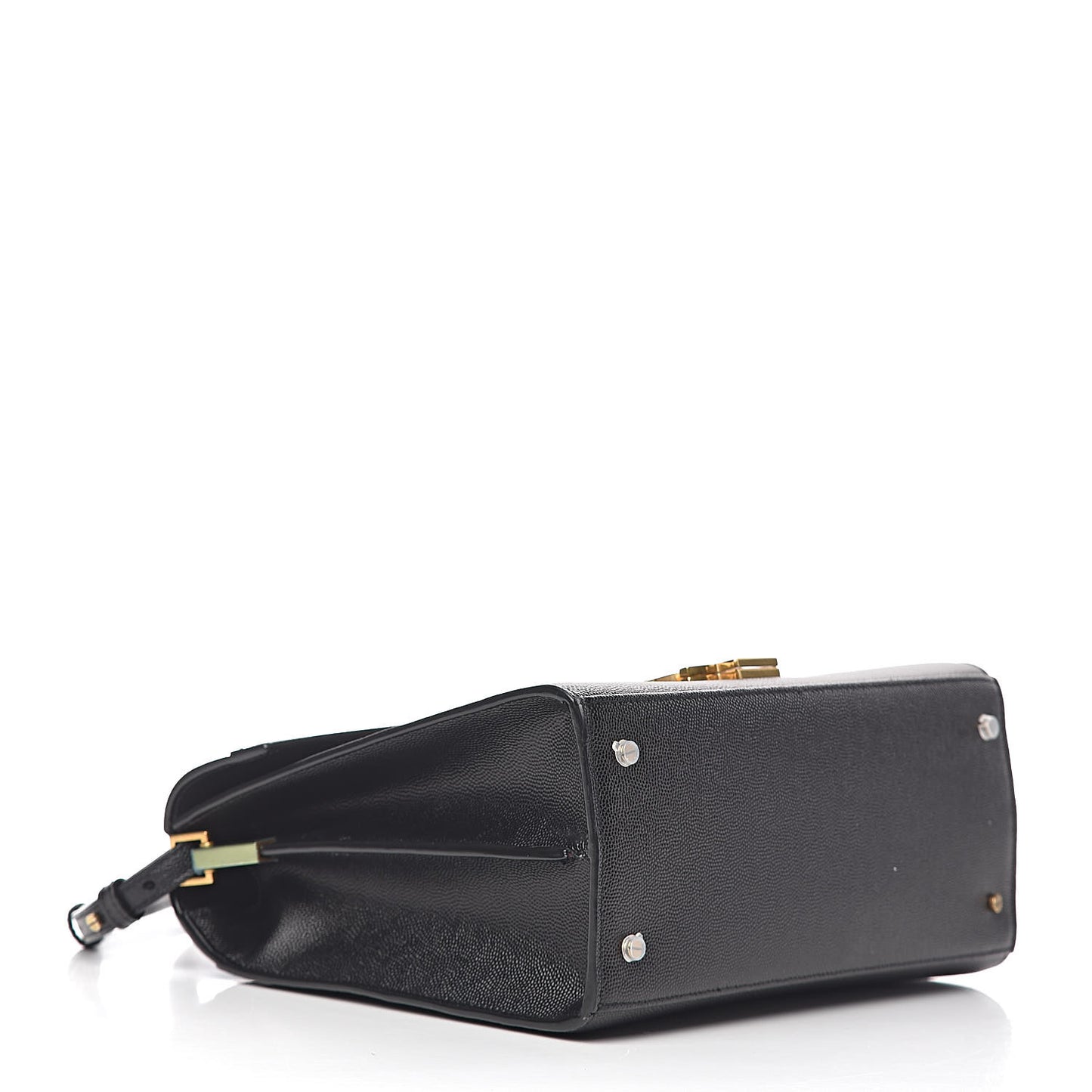 Grain de Poudre Medium Classic Monogram Cassandra Top Handle Black Rouge Legion