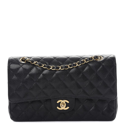 Chanel Caviar Quilted Medium Double Flap Black 1 of 9