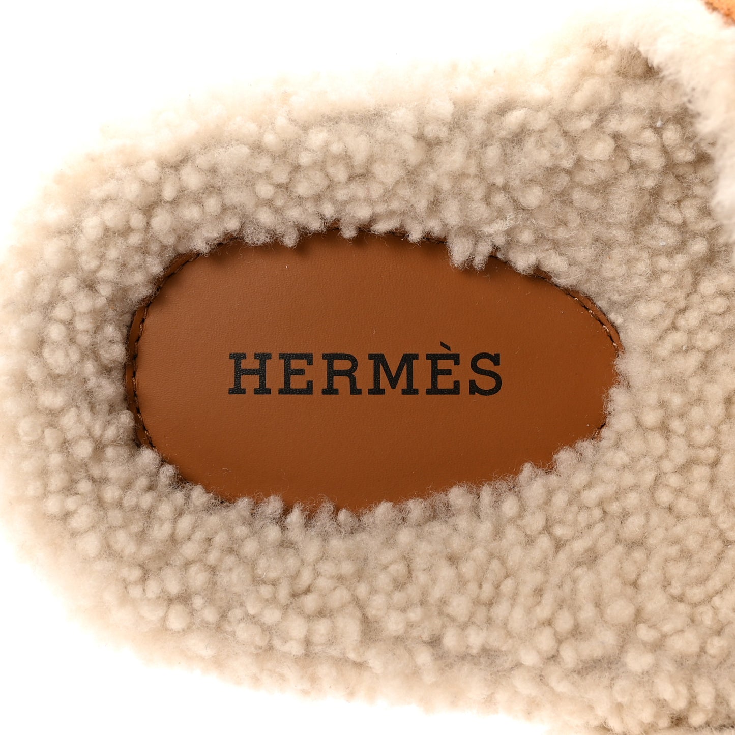 Suede Goatskin Woolskin Womens Chypre Sandals 36 Brun Fume Ecru