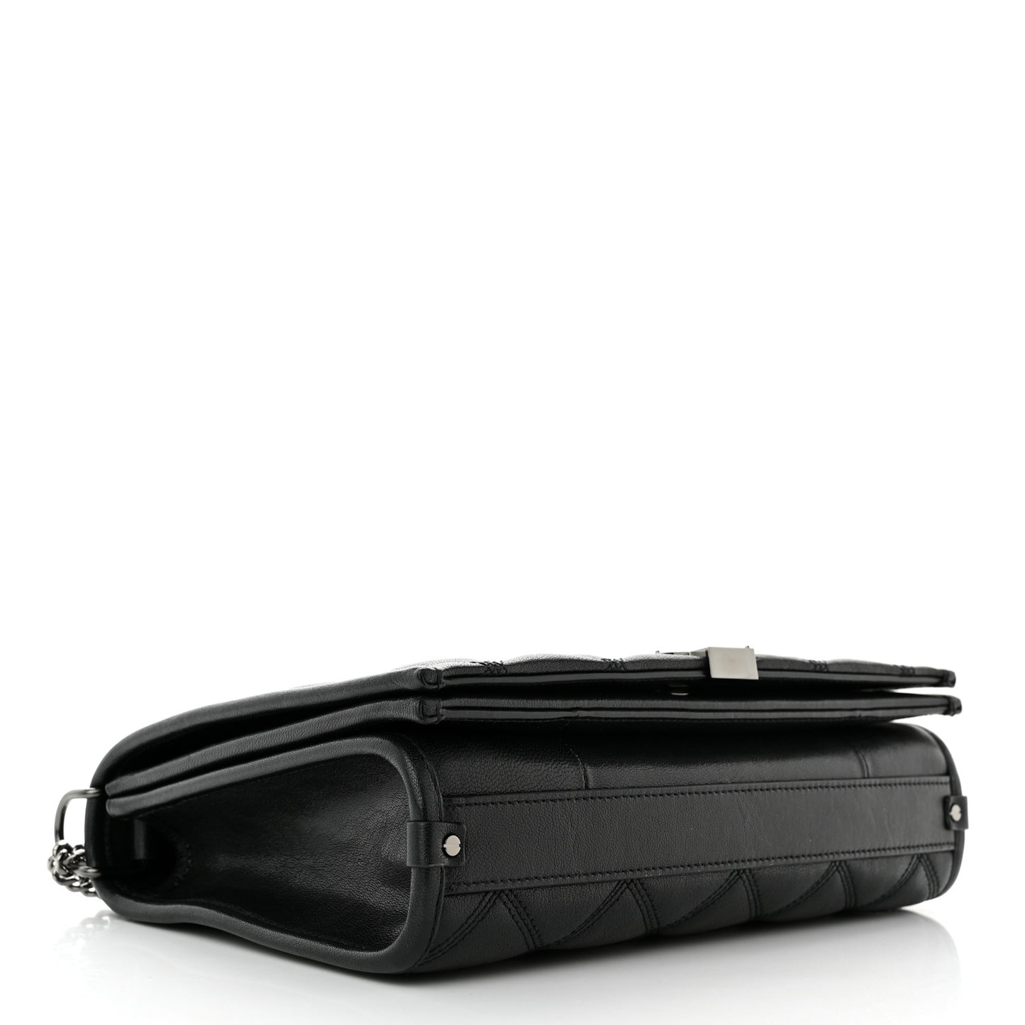 Lambskin Quilted Mini Becky Chain Bag Black
