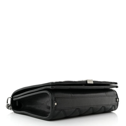 Saint Laurent Lambskin Quilted Mini Becky Chain Bag Black 3 of 9