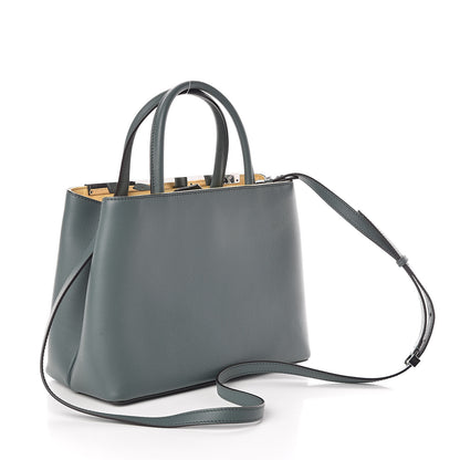 Fendi Vitello Dolce Century Petite 2Jours Tote Malachite 3 of 9