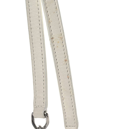 Saint Laurent Calfskin Bead Embellished Kate Monogram Tassel Chain Wallet White 10 of 22