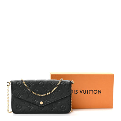 Louis Vuitton Empreinte Pochette Felicie Chain Wallet Black 10 of 10