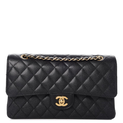 Chanel Caviar Quilted Medium Double Flap Black 1 of 8