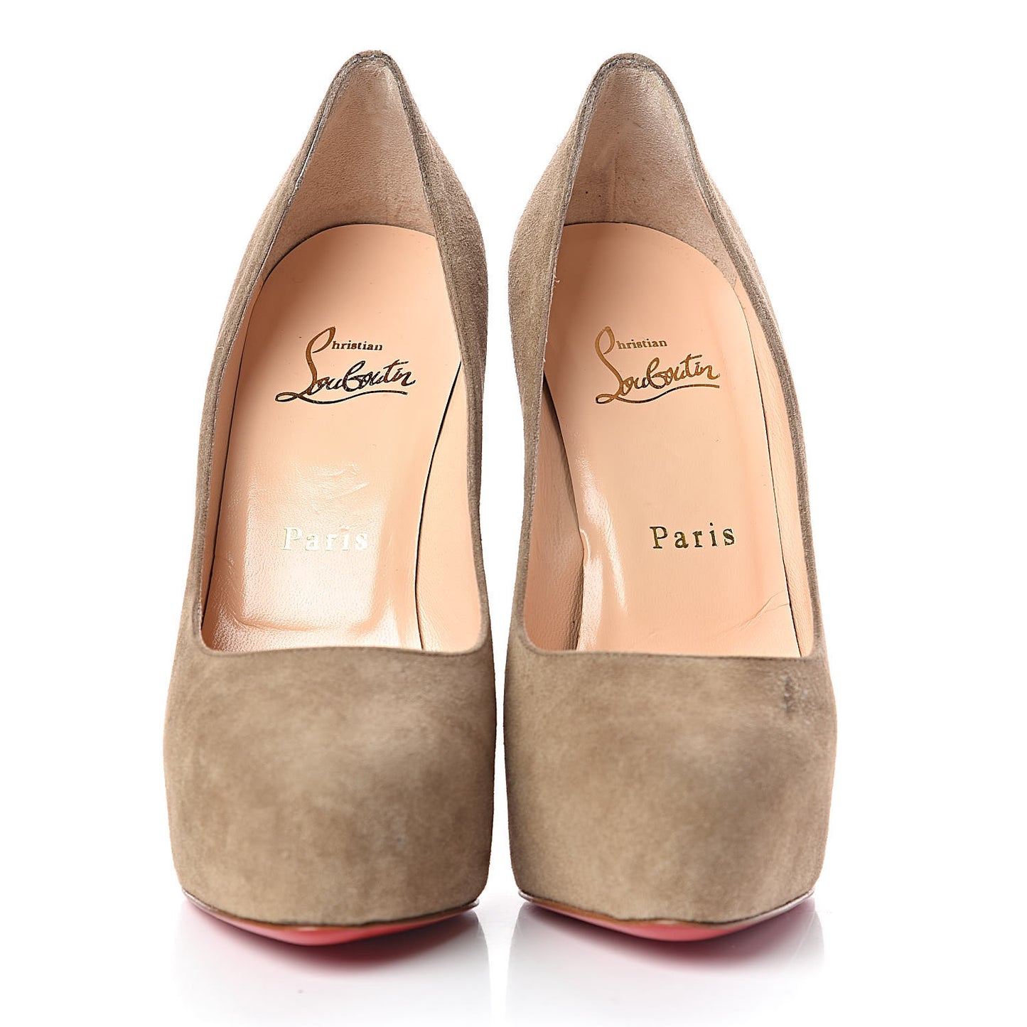 Veau Velours Miss Clichy 140 Pumps 35.5 Taupe Tirolo