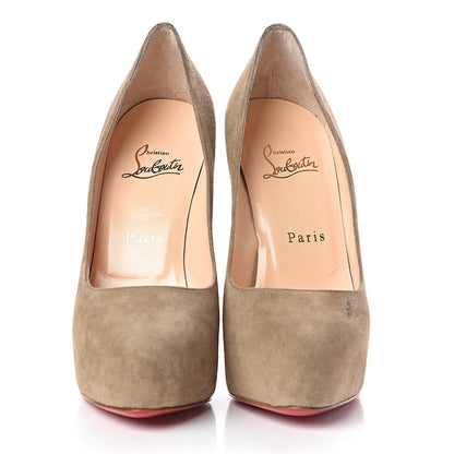 Christian Louboutin Veau Velours Miss Clichy 140 Pumps 35.5 Taupe Tirolo 2 of 11