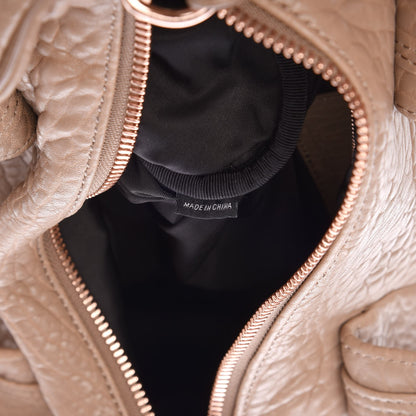 Alexander Wang Pebbled Lambskin Rocco Latte Rose Gold Hardware 9 of 9