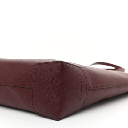 Burberry Calfskin Crest Embossed Large Tote Burgundy 6 of 8