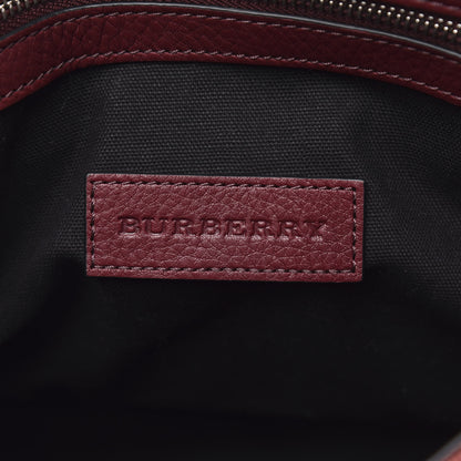 Burberry House Check Calfskin Shoulder Bag Mahogany Red 6 of 10