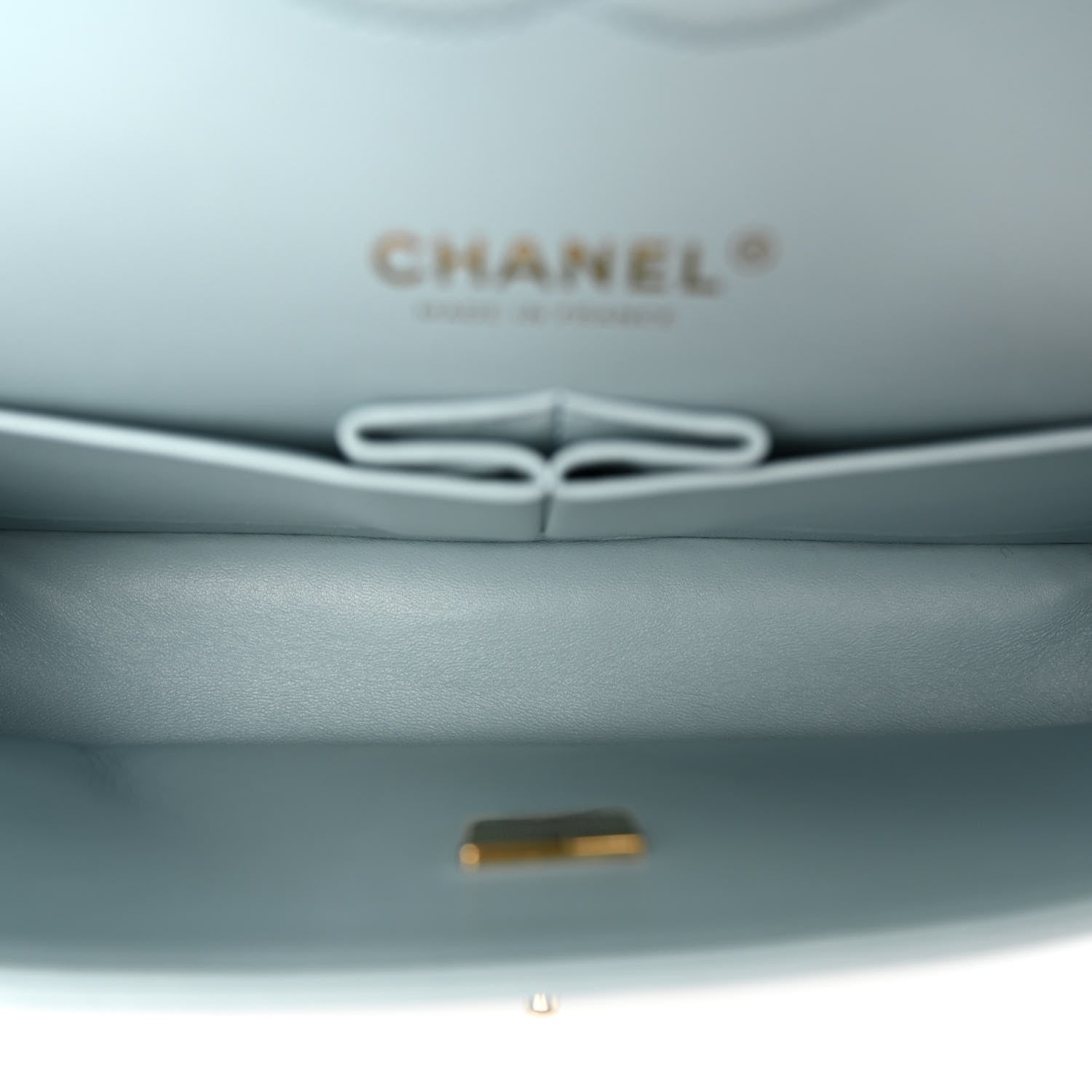 Chanel Caviar Quilted Medium Double Flap Light Blue 5 of 10