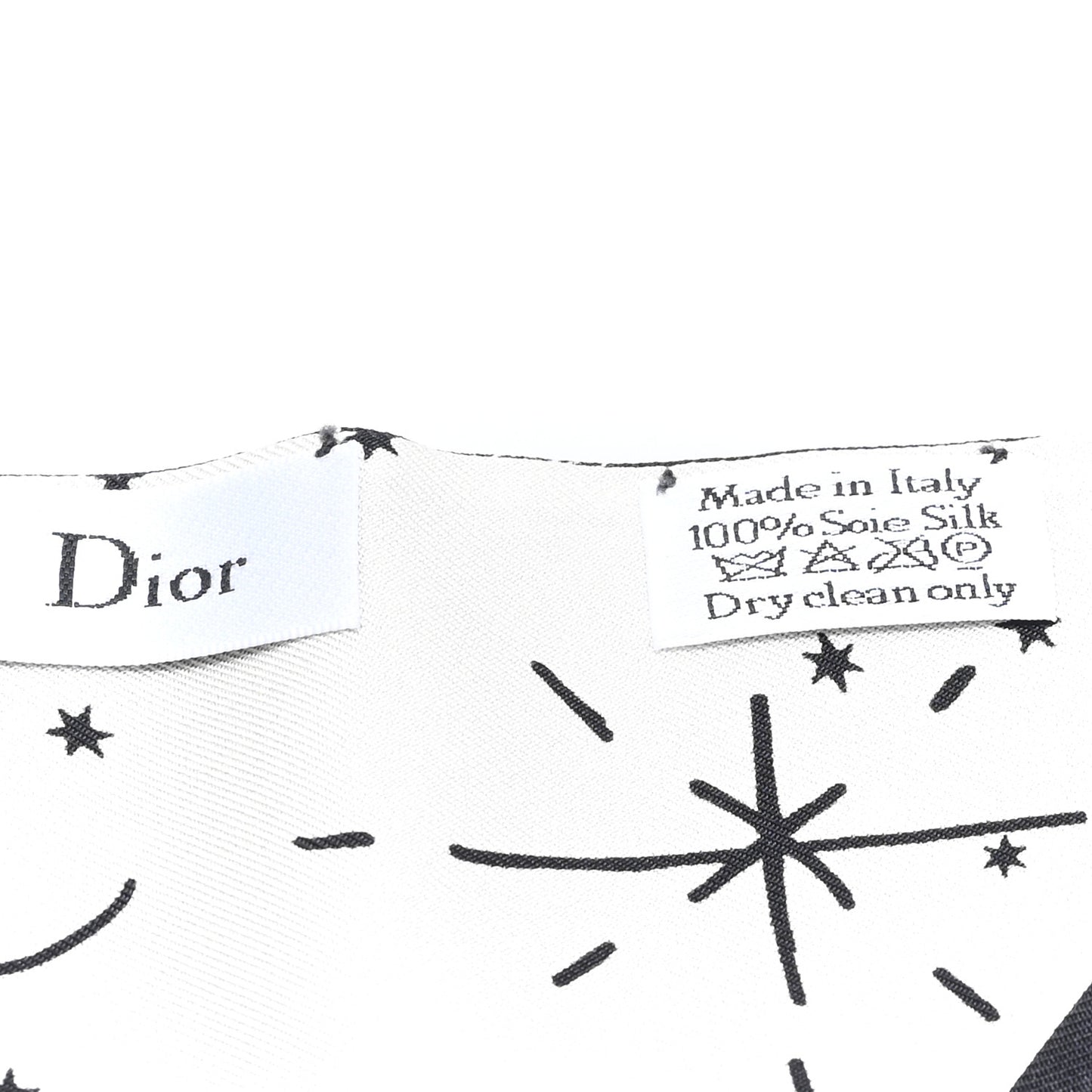 Silk Zodiac Gemini Mitzah Scarf Black