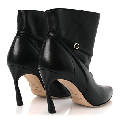 Jimmy Choo Nappa Calfskin Cacia 85 Ankle Boots 38 Black 5 of 13