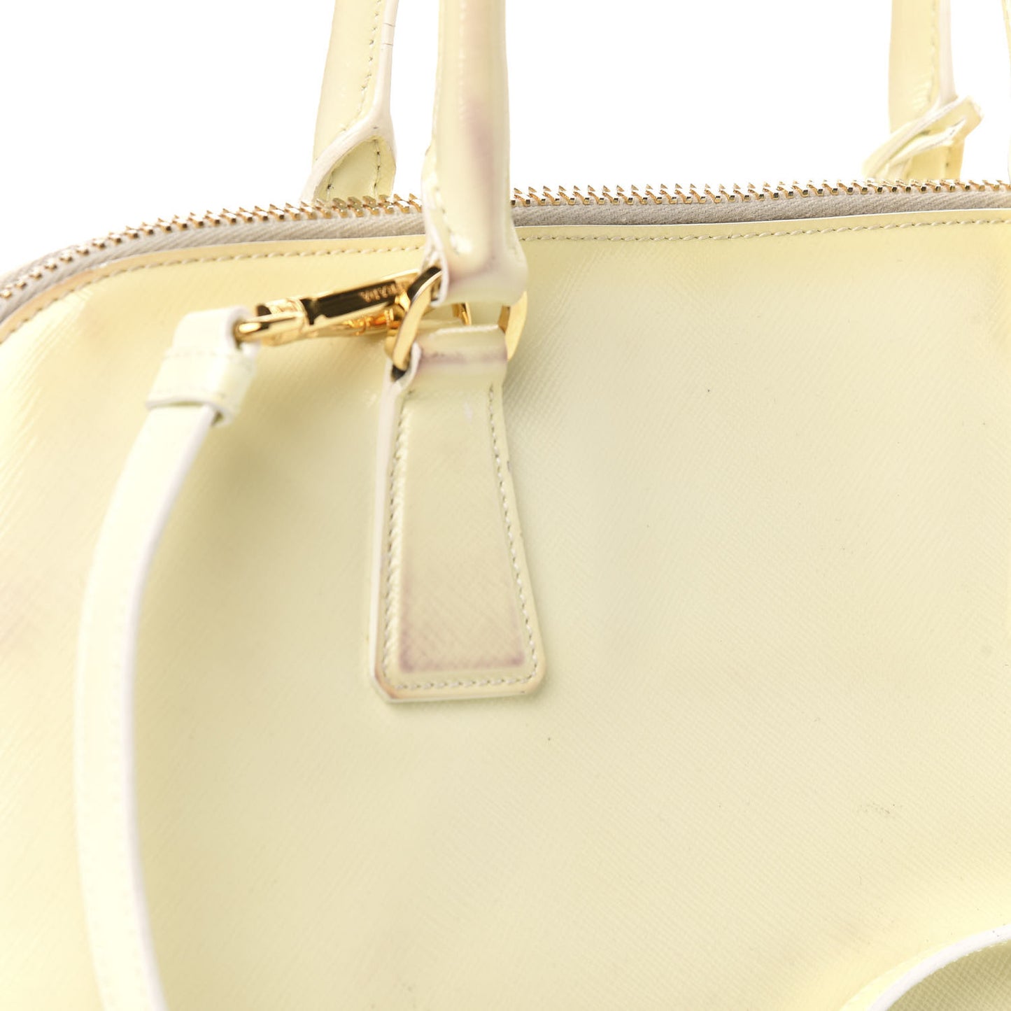 Saffiano Lux Medium Promenade Tote White