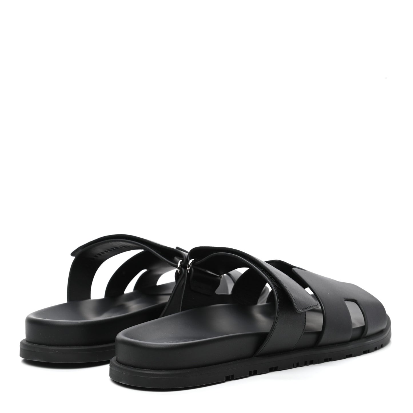 Calfskin Mens Chypre Sandals 43 Black