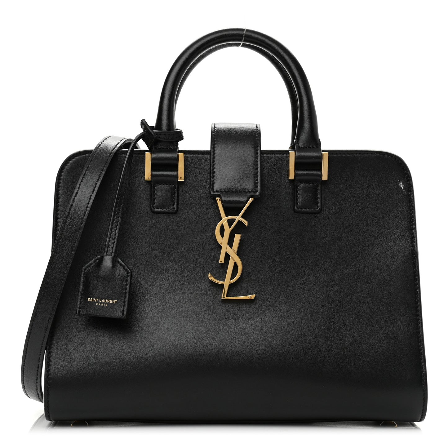 Calfskin Monogram Baby Cabas Black