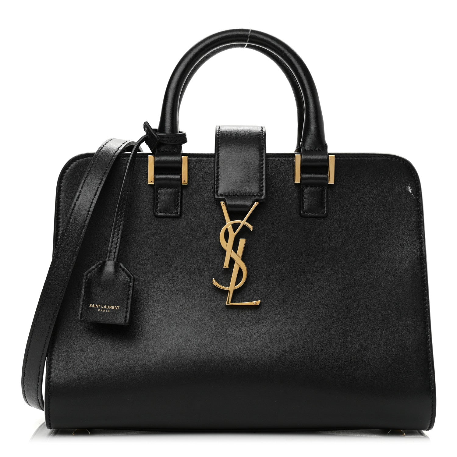 Saint Laurent Calfskin Monogram Baby Cabas Black 1 of 11