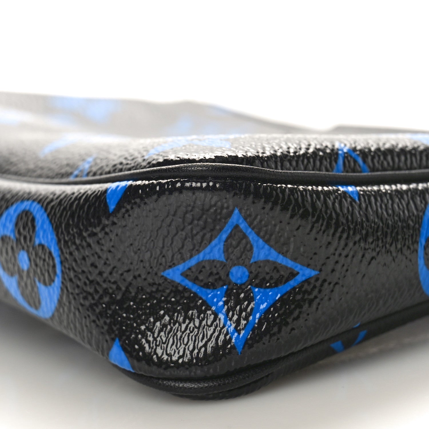 Louis Vuitton Colored Monogram Mini Pochette Accessories Blue Black 9 of 9