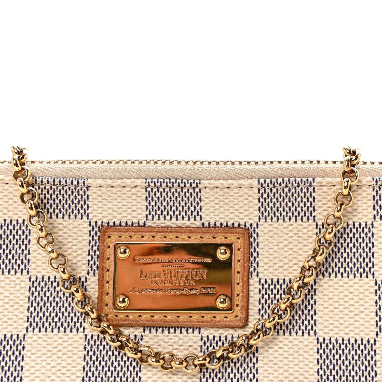 Louis Vuitton Damier Azur Pochette Milla MM 7 of 9