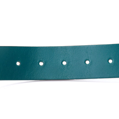 Gucci Calfskin Interlocking G Belt 105 42 Teal 4 of 5