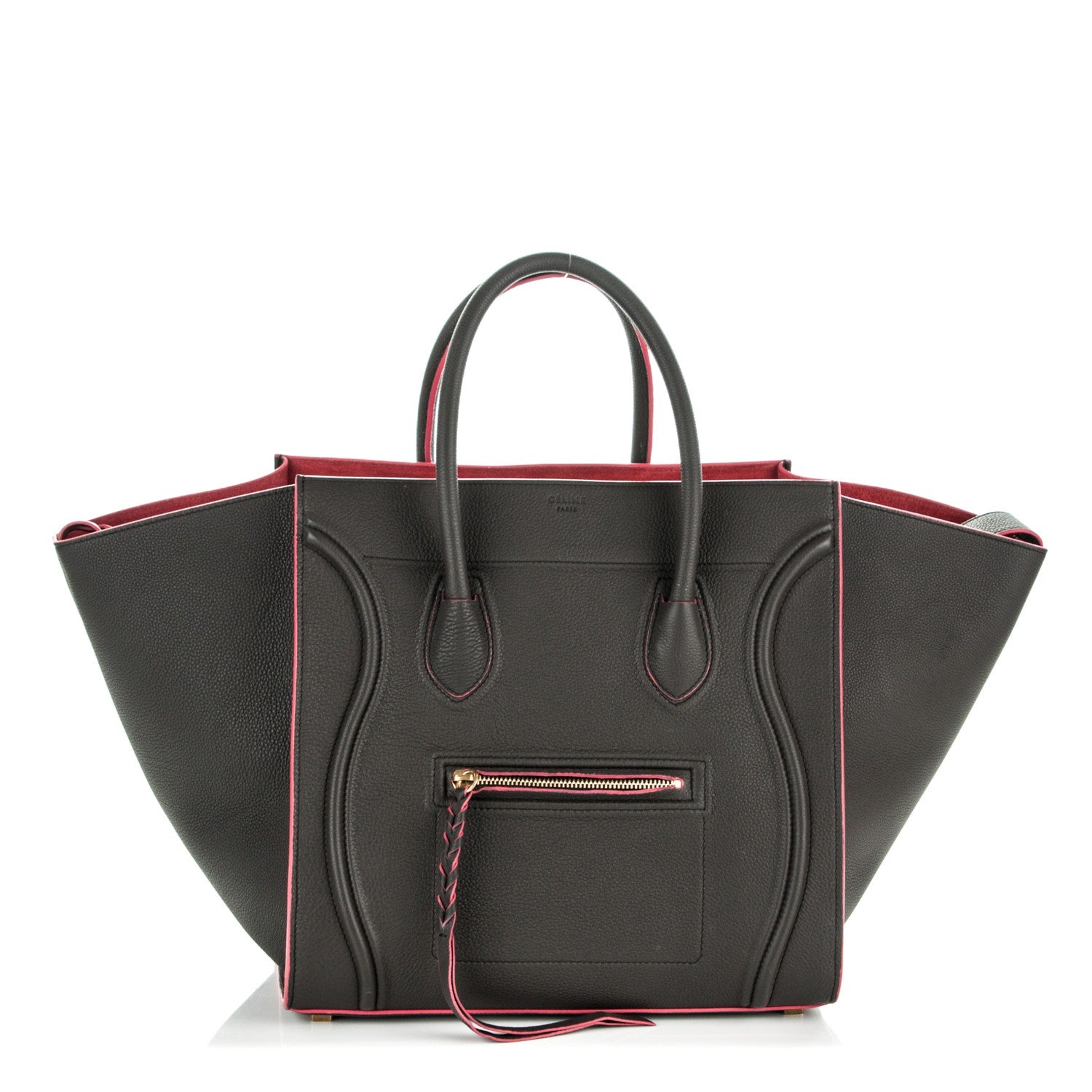 Celine Baby Grained Calfskin Medium Phantom Luggage Dark Taupe 1 of 6