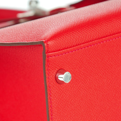 Hermes Epsom Kelly Sellier 32 Rouge Casaque 6 of 26