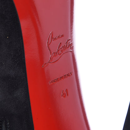 Christian Louboutin Suede Daf Booty 160 Ankle Boots 41 Black 6 of 10