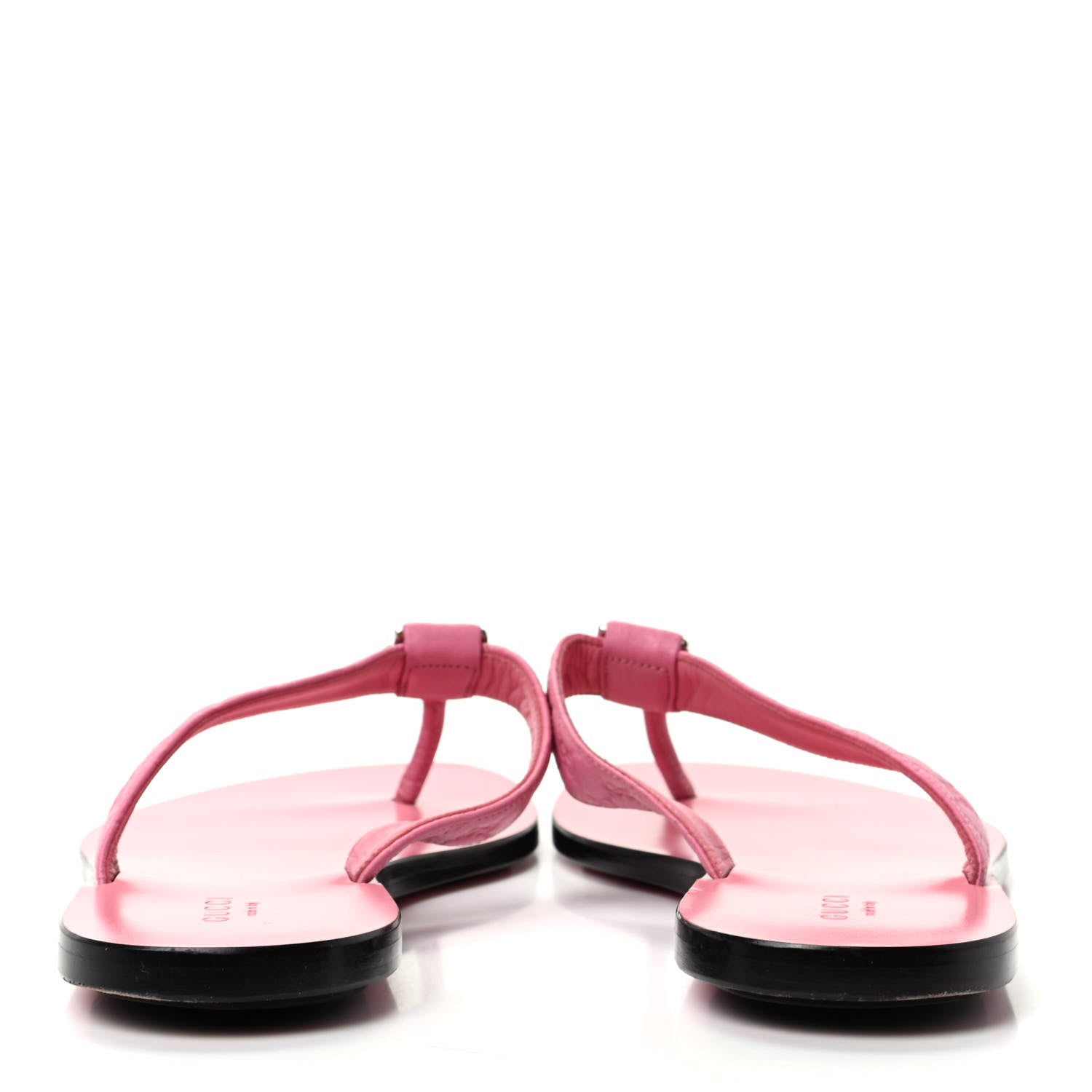 Gucci Patent Guccissima Thong Sandals 37 Pink 7 of 9