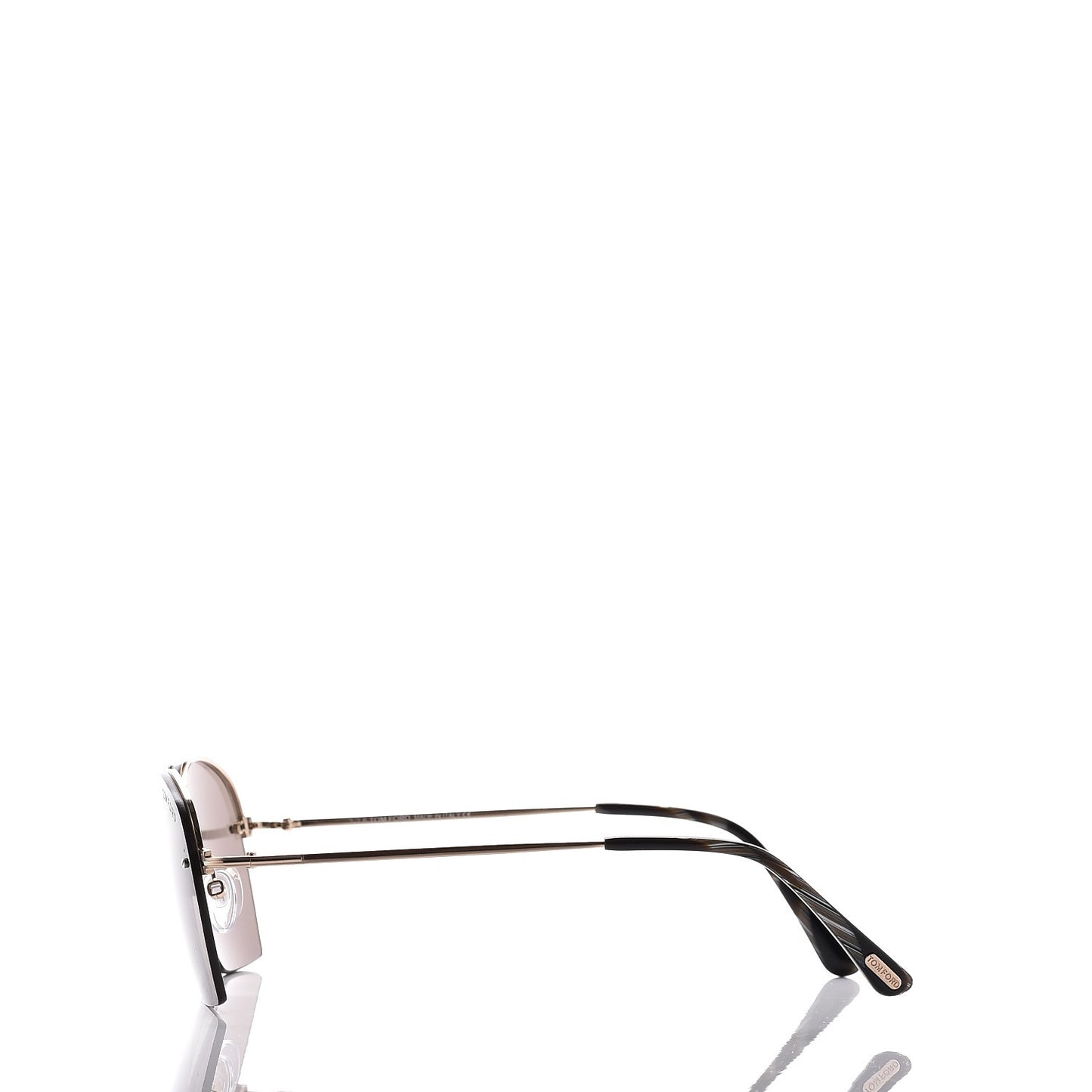 Whelan Aviator Sunglasses TF505 Gold Brown Horn