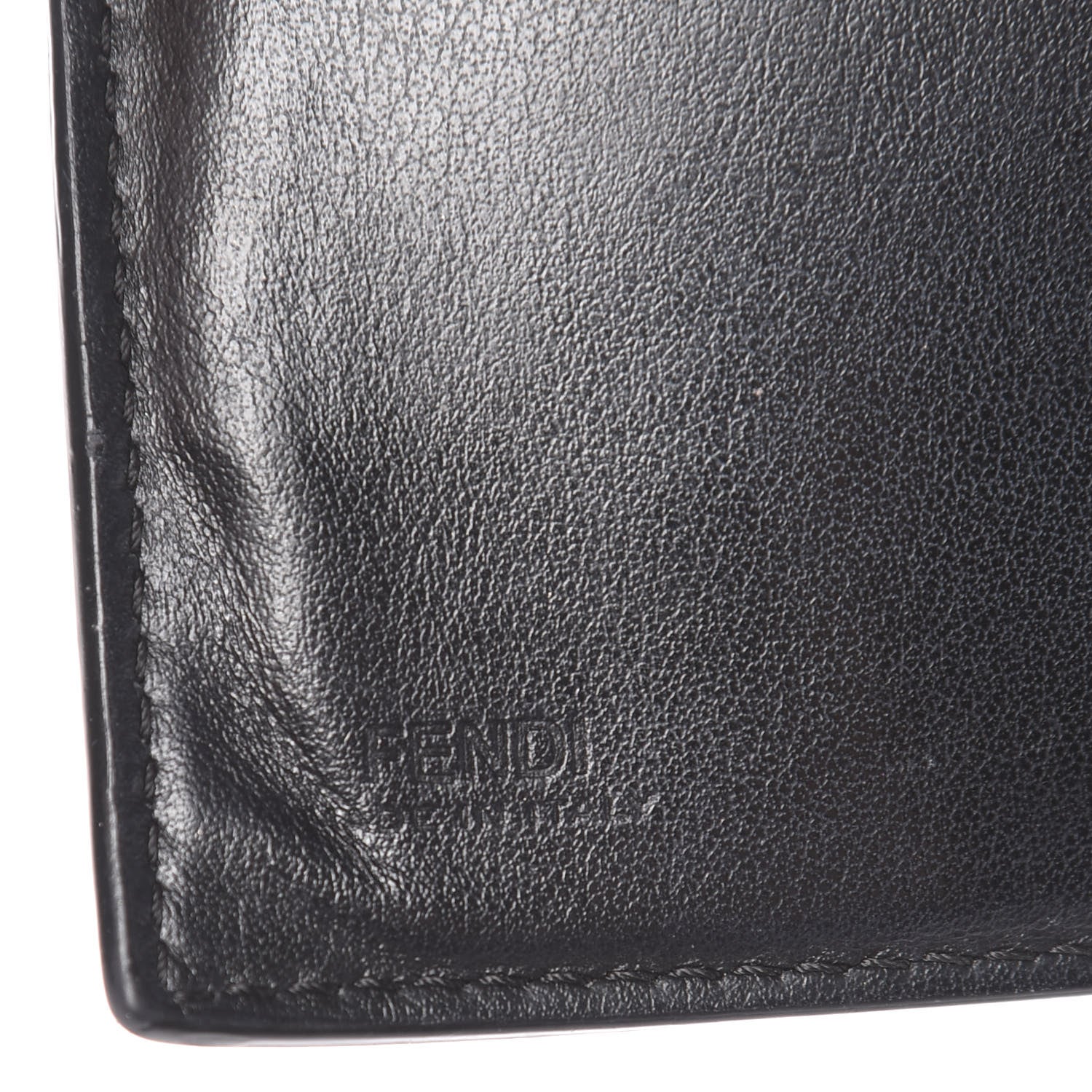 Fendi Vitello Studded French Wallet Black 5 of 11