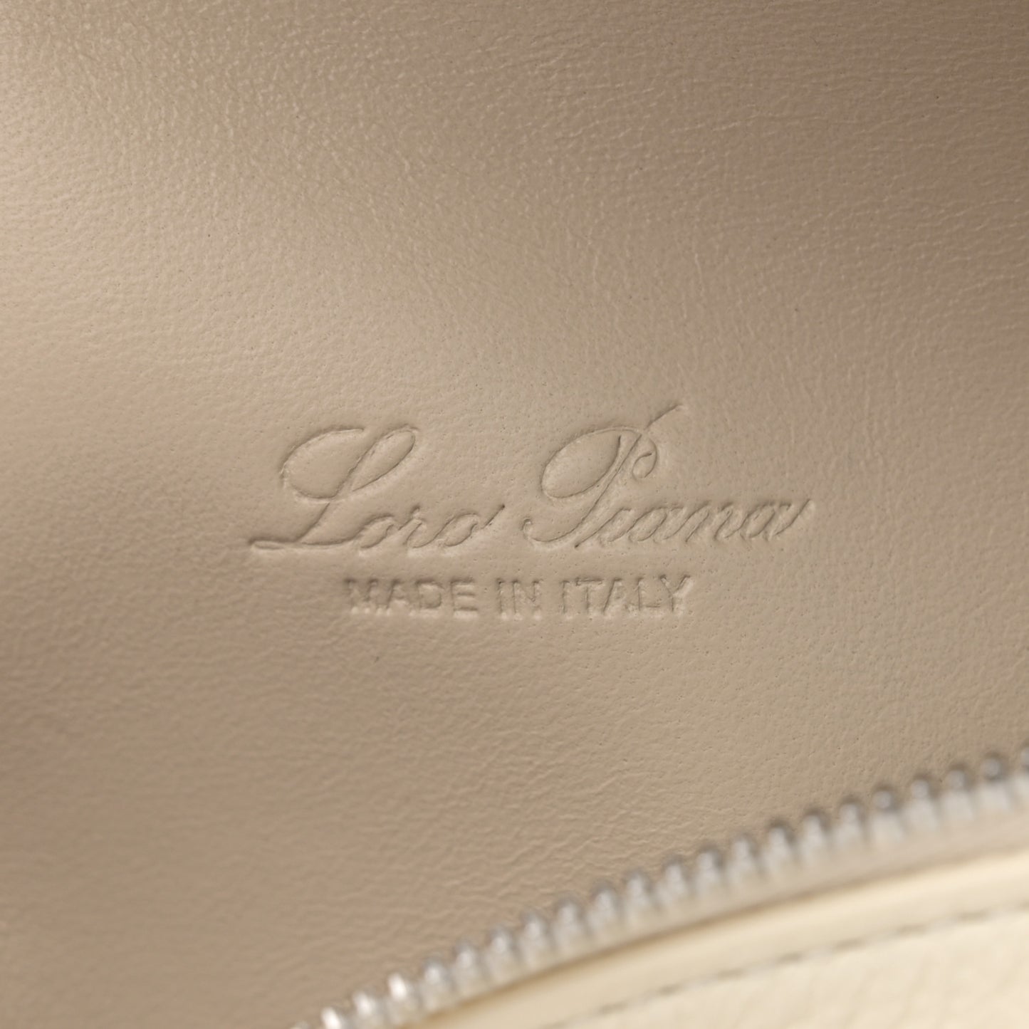 Grained Calfskin L19 Extra Pocket Pouch Whisper White