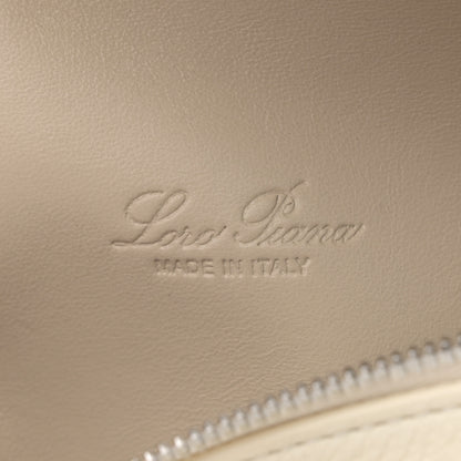 Loro Piana Grained Calfskin L19 Extra Pocket Pouch Whisper White 6 of 9