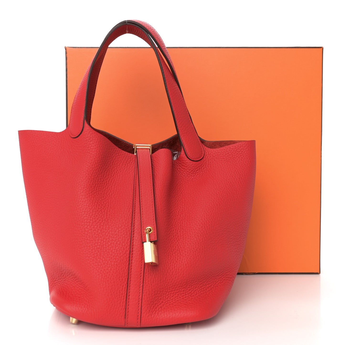 Taurillon Clemence Picotin Lock 22 MM Rouge de Coeur