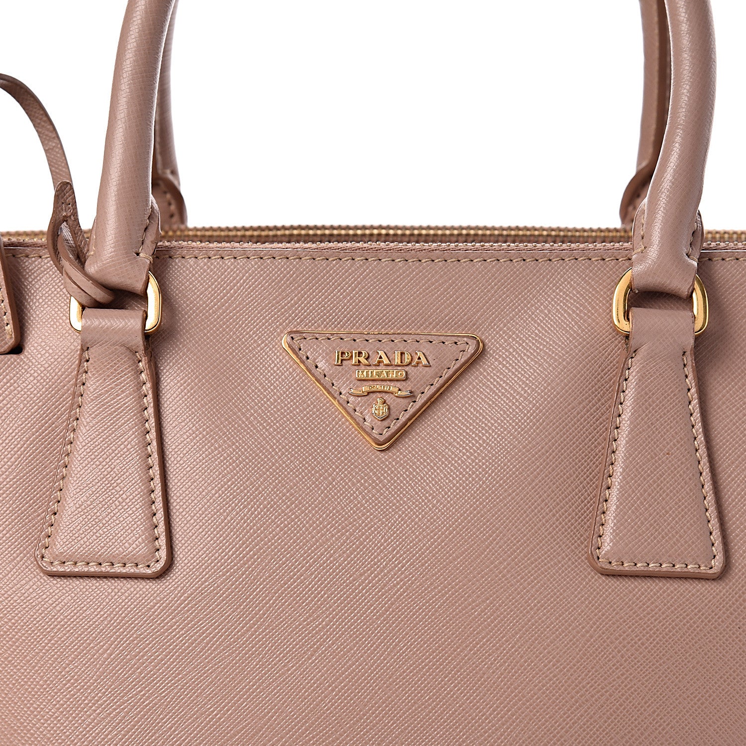 Prada Saffiano Small Galleria Double Zip Tote Cammeo 12 of 12