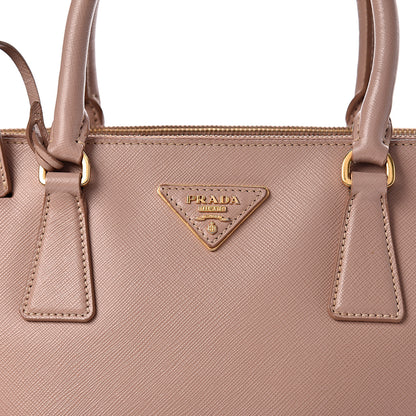 Prada Saffiano Small Galleria Double Zip Tote Cammeo 12 of 12
