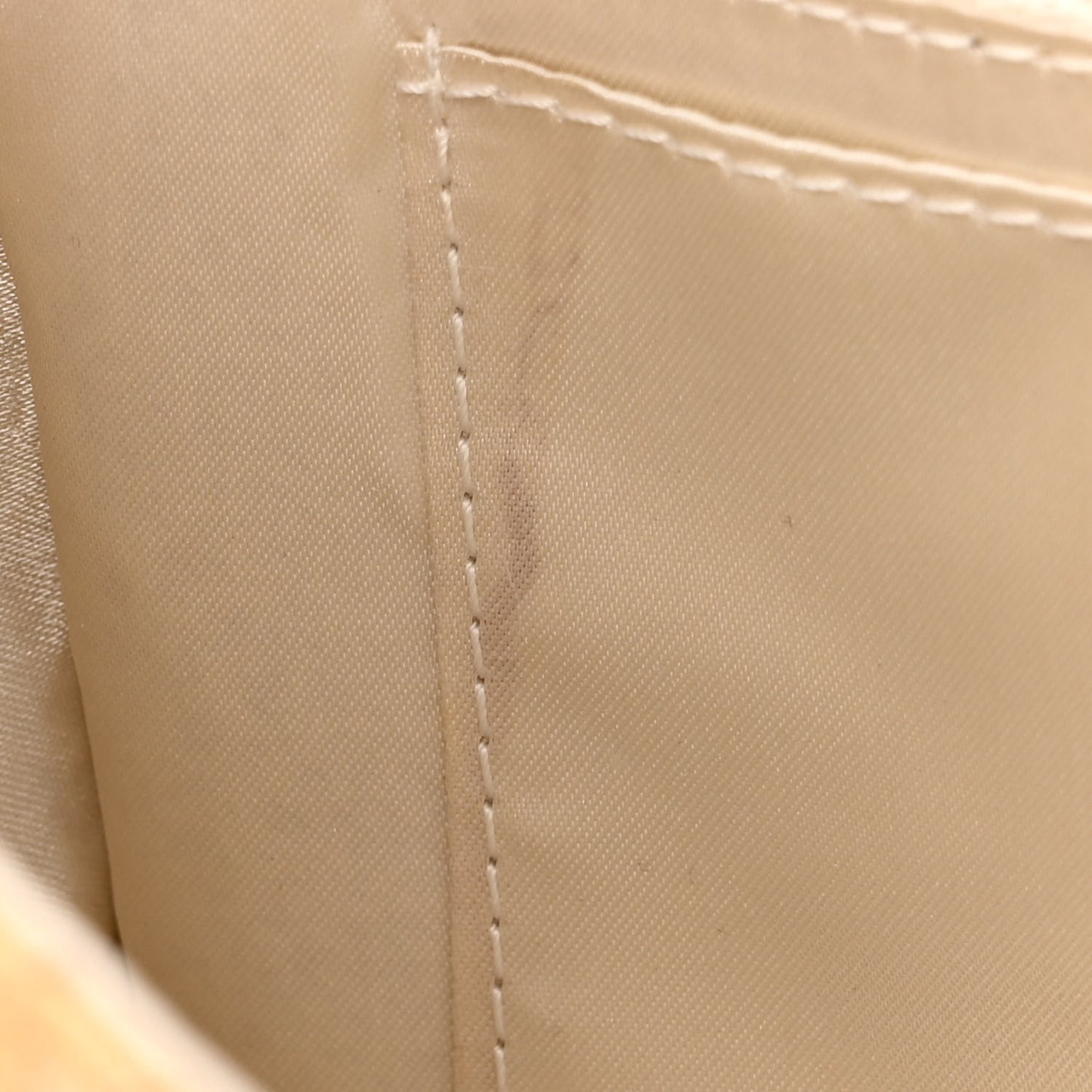 Aged Calfskin Perforated Flap Beige