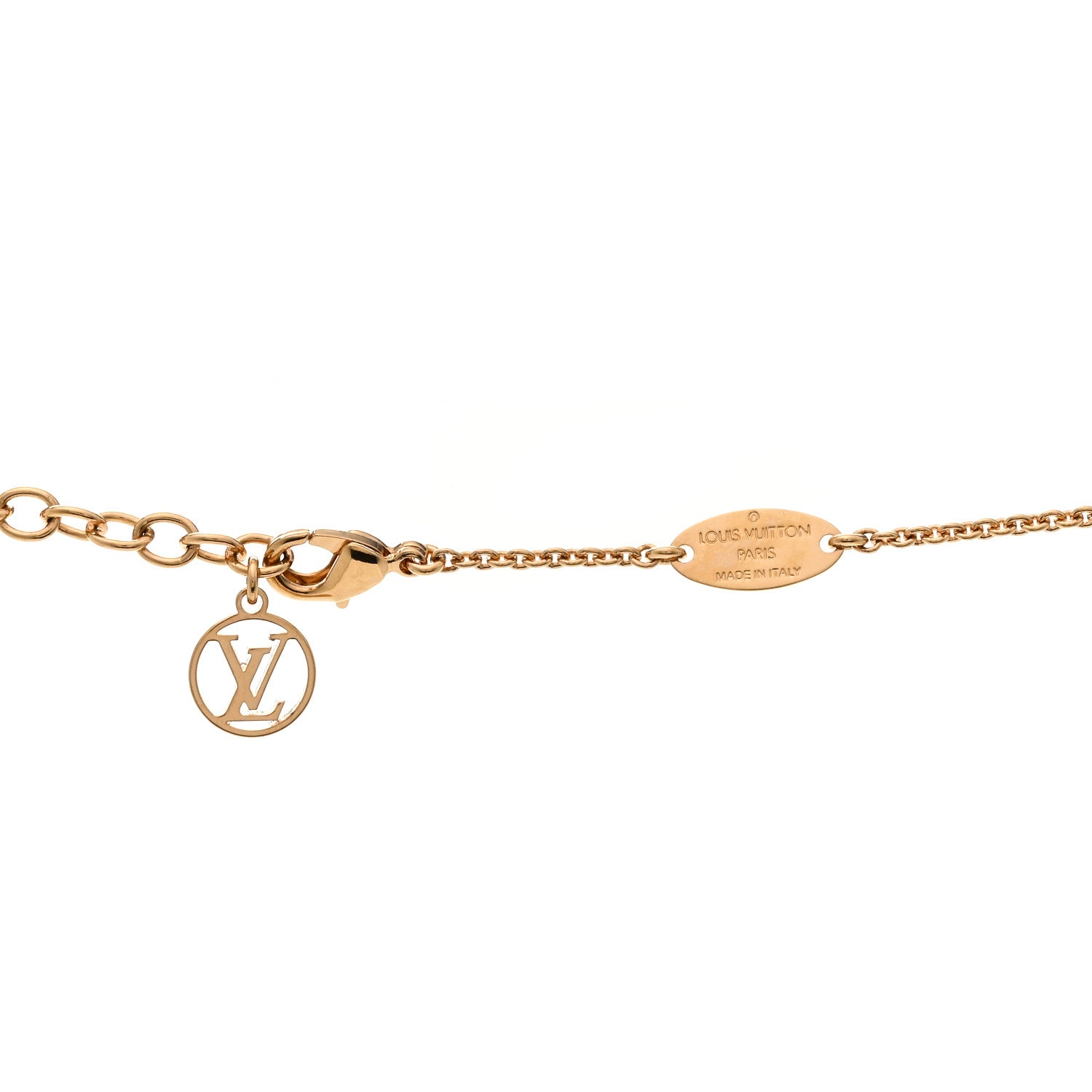 Louis Vuitton Louisette Necklace Gold Silver 5 of 5