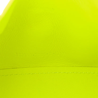 Balenciaga Semi Shiny Calfskin Crocodile Embossed Hourglass Top Handle Bag XS Yellow 7 of 13