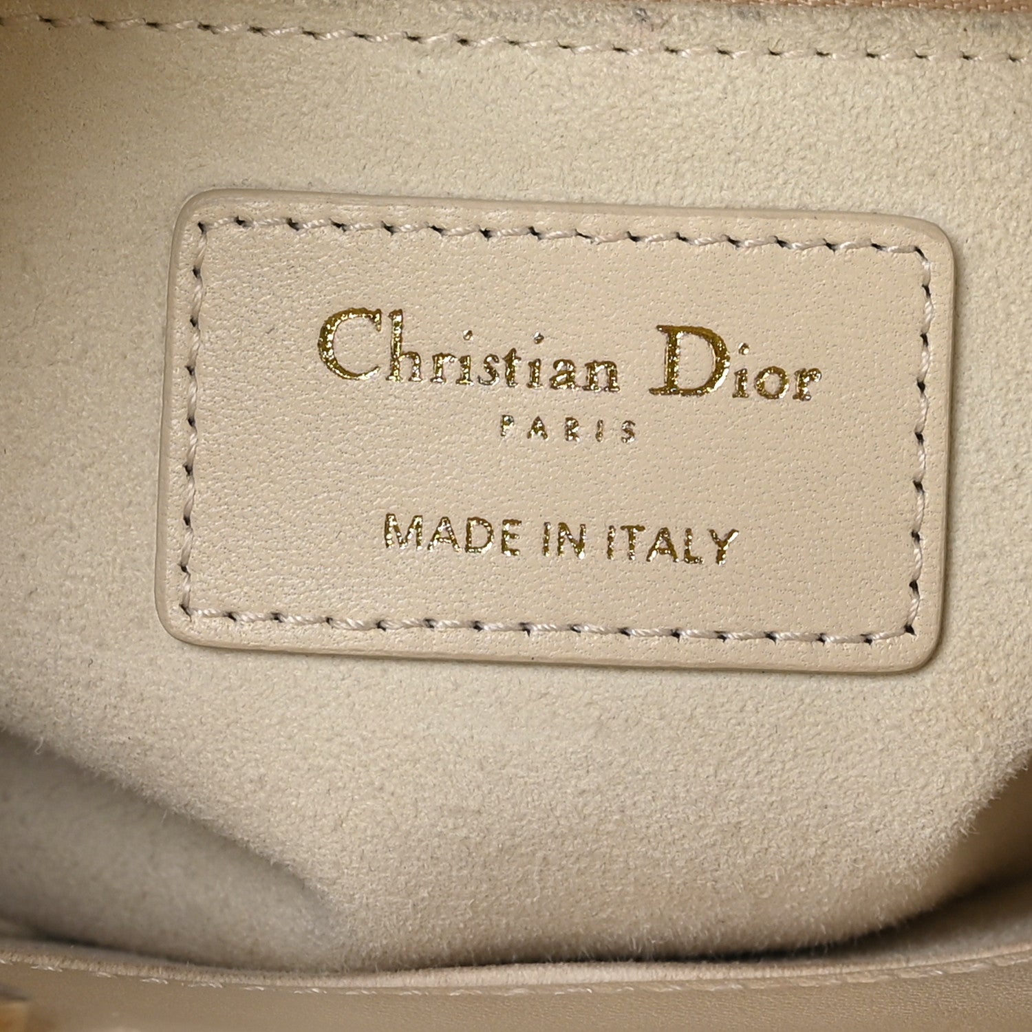 Christian Dior Lambskin Cannage Small My ABCDior Lady Dior Powder Beige 6 of 10