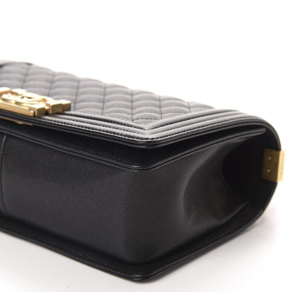 Chanel Caviar Quilted Medium Boy Flap Black 8 of 12
