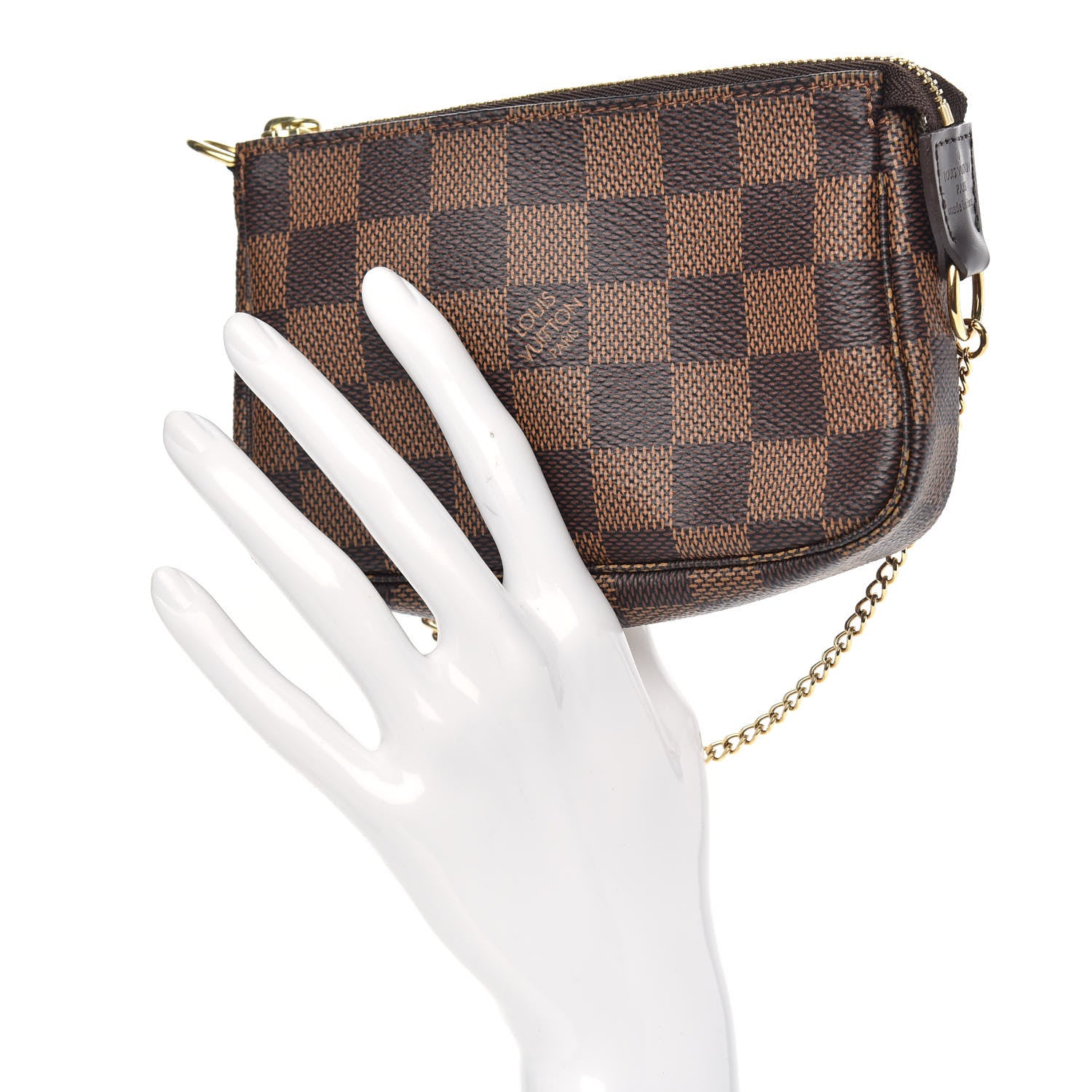 Louis Vuitton Damier Ebene Mini Pochette Accessories 2 of 8