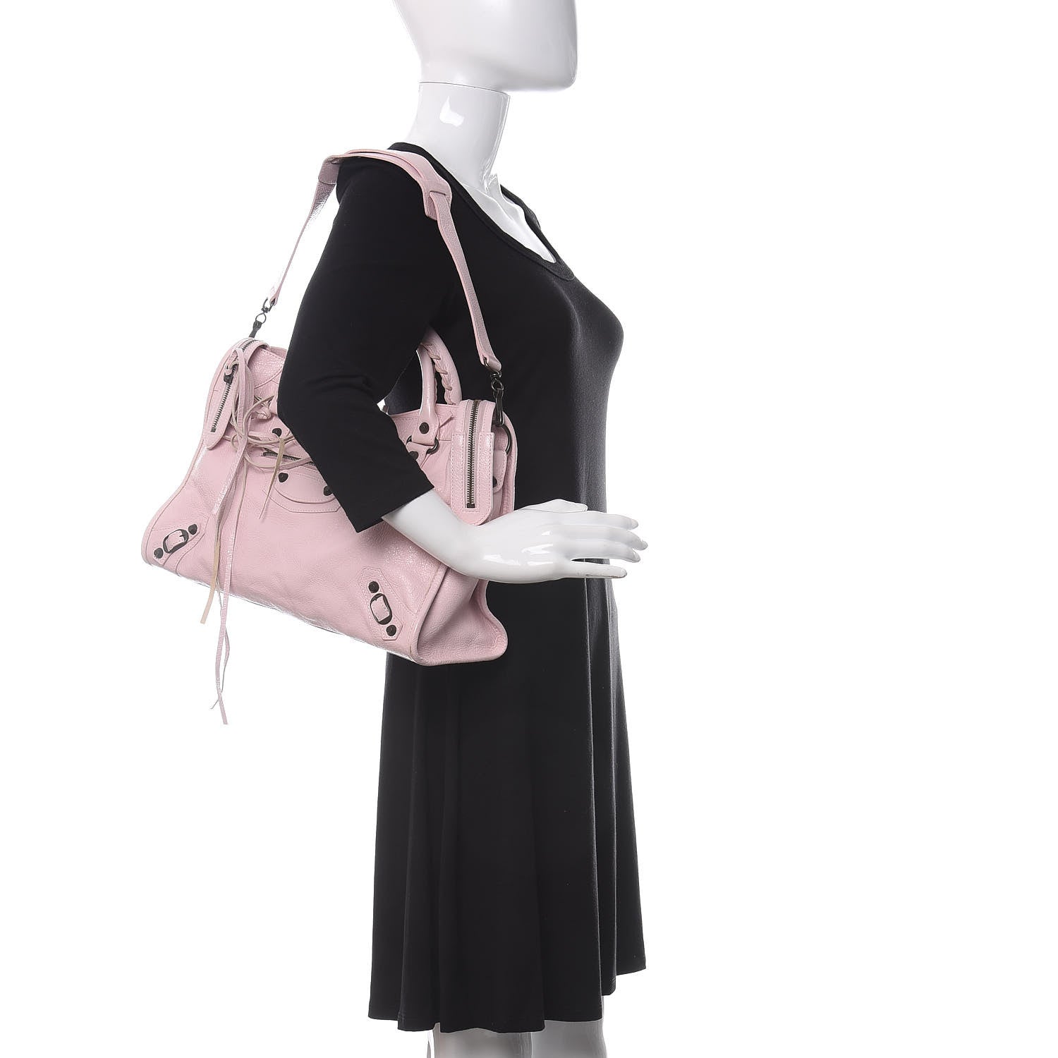 Balenciaga Agneau Classic Hardware City Rose Poudre Rose Petunia 2 of 10