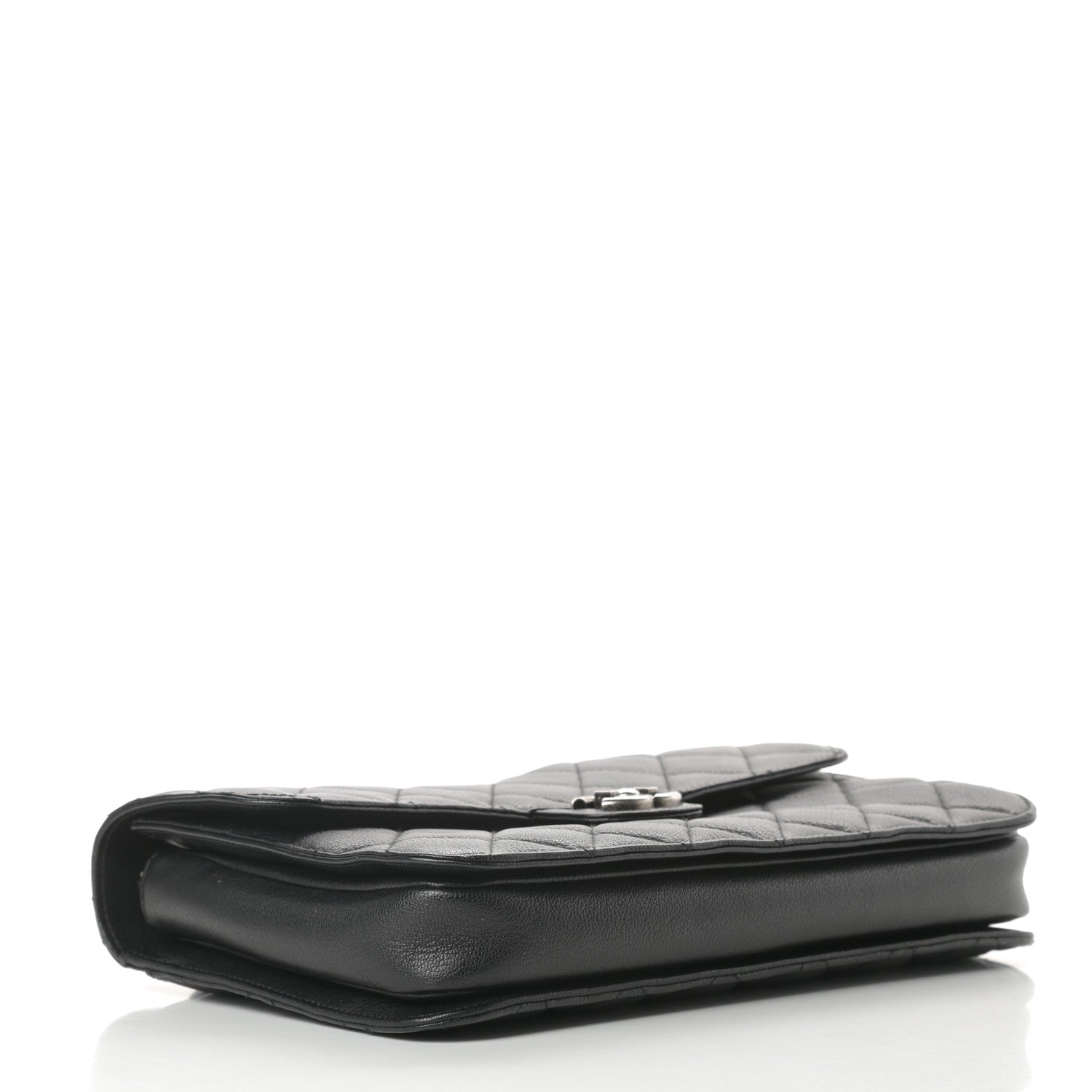 Chanel Goatskin Quilted Large Perfect Edge Flap Black 4 of 14