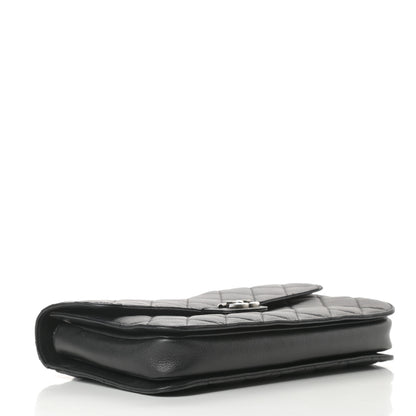 Chanel Goatskin Quilted Large Perfect Edge Flap Black 4 of 14
