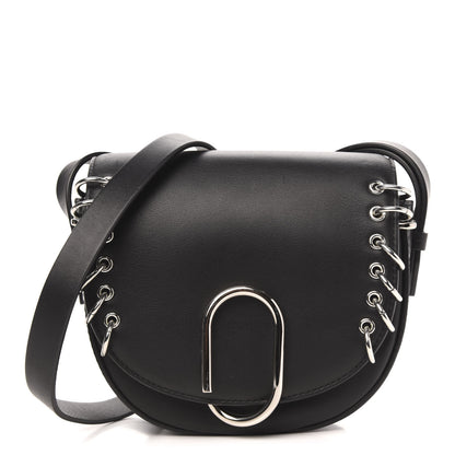 3.1 Phillip Lim 3.1 Calfskin Alix Rings Saddle Crossbody Bag Black 1 of 11