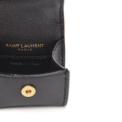 Saint Laurent Grain De Poudre Monogram Airpods Case Black 3 of 5