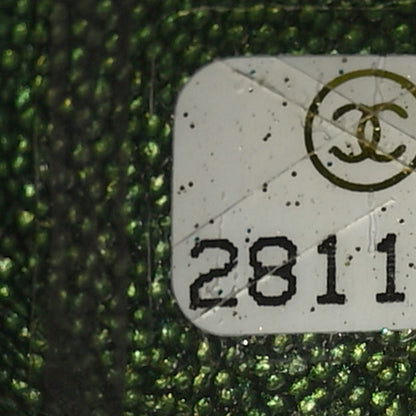 Chanel Metallic Aged Calfskin Quilted 2.55 Reissue Flap Belt Bag Clutch Green 7 of 9